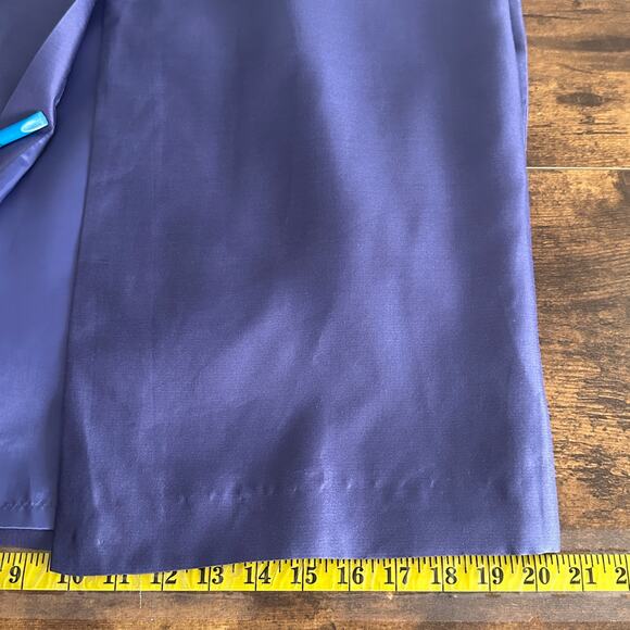 Vintage NWT Talbots 100 Silk Taffeta Skirt Blouse Set Size 12 Dark Lilac Purple - Picture 7 of 12